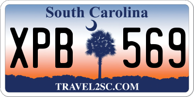 SC license plate XPB569