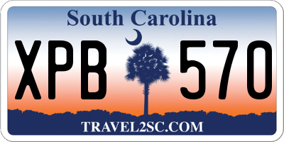 SC license plate XPB570