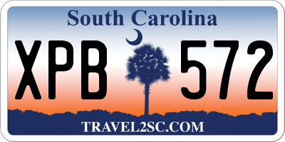 SC license plate XPB572