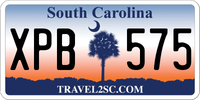 SC license plate XPB575