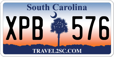 SC license plate XPB576