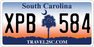 SC license plate XPB584