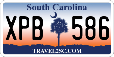 SC license plate XPB586