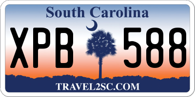 SC license plate XPB588