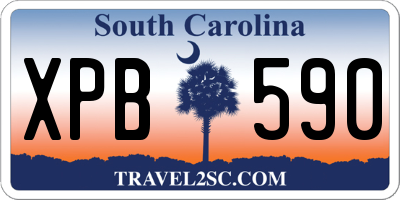 SC license plate XPB590