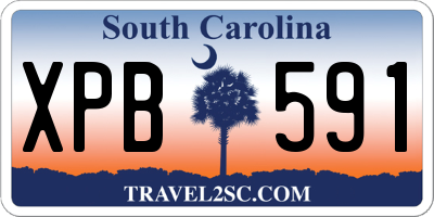 SC license plate XPB591