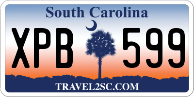 SC license plate XPB599