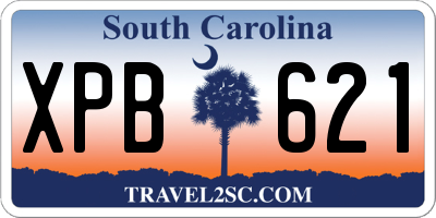SC license plate XPB621