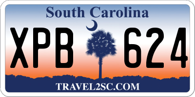 SC license plate XPB624