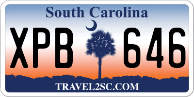 SC license plate XPB646