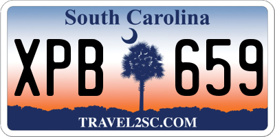 SC license plate XPB659