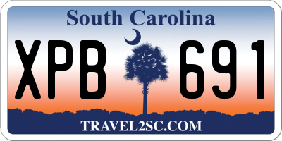 SC license plate XPB691
