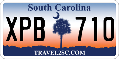 SC license plate XPB710