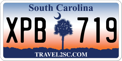 SC license plate XPB719