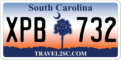 SC license plate XPB732