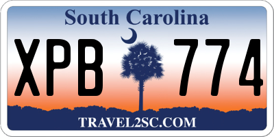 SC license plate XPB774