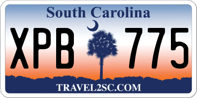 SC license plate XPB775