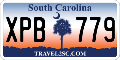 SC license plate XPB779