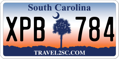 SC license plate XPB784