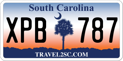 SC license plate XPB787