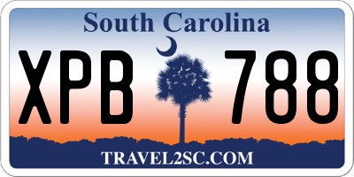 SC license plate XPB788