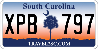 SC license plate XPB797