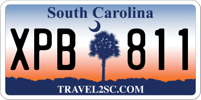 SC license plate XPB811