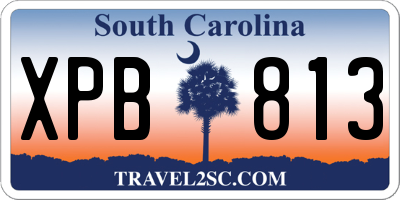 SC license plate XPB813