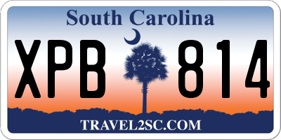 SC license plate XPB814
