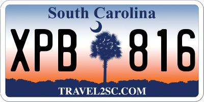 SC license plate XPB816