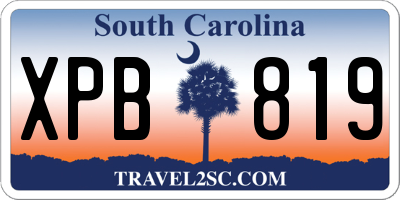 SC license plate XPB819
