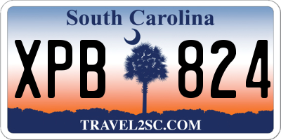 SC license plate XPB824