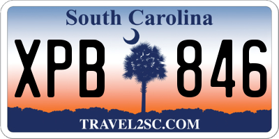 SC license plate XPB846