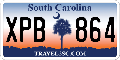 SC license plate XPB864
