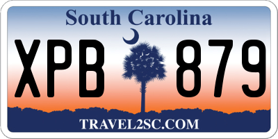 SC license plate XPB879