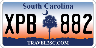 SC license plate XPB882