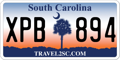 SC license plate XPB894
