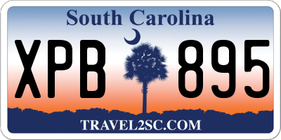 SC license plate XPB895