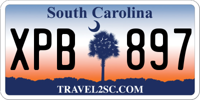 SC license plate XPB897