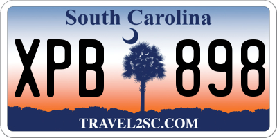 SC license plate XPB898