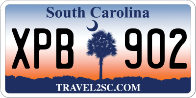 SC license plate XPB902