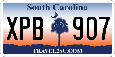 SC license plate XPB907