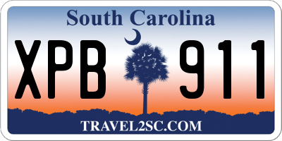 SC license plate XPB911