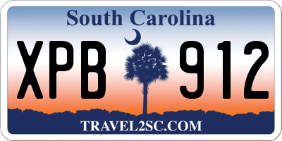 SC license plate XPB912