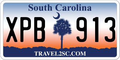 SC license plate XPB913