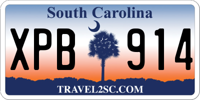 SC license plate XPB914