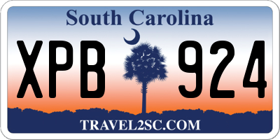 SC license plate XPB924