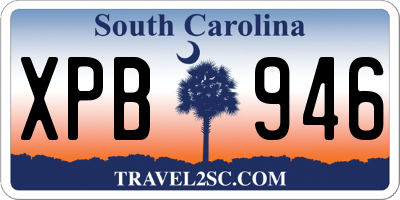 SC license plate XPB946
