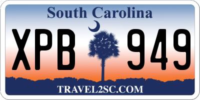 SC license plate XPB949