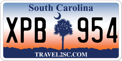 SC license plate XPB954